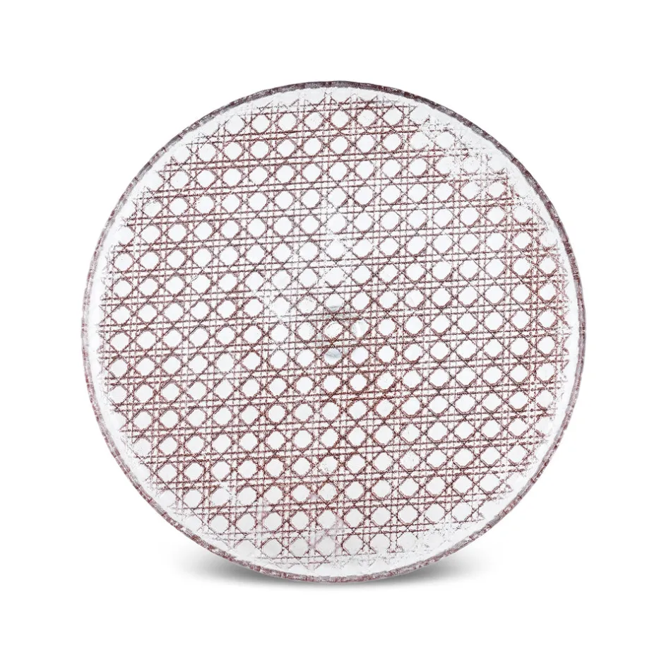 Karaca Kuchenplatte-Rattan Grau-Glitzer 7-teiliges Kuchenset Gri
