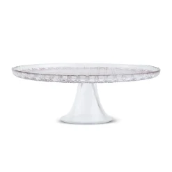 Karaca Kuchenplatte-Rattan Grau-Glitzer 7-teiliges Kuchenset Gri