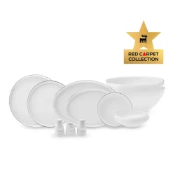 Karaca Tafelservice Für 12 Personen-Red Carpet Collection Streamline Sunset Platinum 59-teiliges Geschirr für 12 Personen Platın