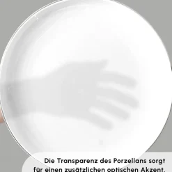 Karaca Tafelservice Für 12 Personen-Red Carpet Collection Streamline Sunset Platinum 59-teiliges Geschirr für 12 Personen Platın