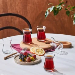Karaca Teegläser Sets-İrem 6 Stück Teetassen Set Klar