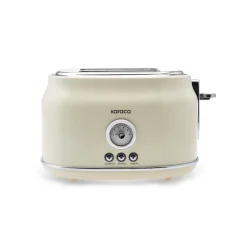 Karaca Toaster-Retro Cremefarbenes Toaster Creme01