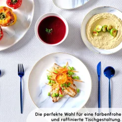 Karaca Tafelservice Für 12 Personen-Ria New 39-teilig Geschirrset für 12 Personen, Grau