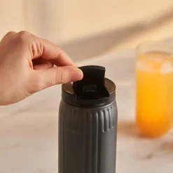 Karaca Thermoskannen-Rimo Auslaufsicherer Edelstahl-Thermos 600 ml Anthrazit