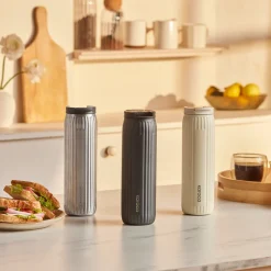 Karaca Thermoskannen-Rimo Auslaufsicherer Edelstahl-Thermos 600 ml Anthrazit