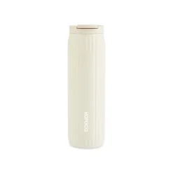 Karaca Thermoskannen-Rimo Auslaufsicherer Edelstahl-Thermos 600 ml Creme