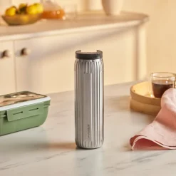 Karaca Thermoskannen-Rimo Auslaufsicherer Edelstahl-Thermos 600 ml Inox
