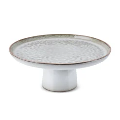 Karaca Kuchenplatte-Rixton Keramische Tortenplatte, 30,5 cm, Beige Beıge01