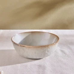 Karaca Schüssel/Bowl-Rixton Salatschale, 22 cm, Beige Beıge01