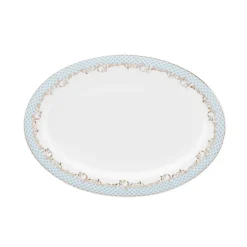 Karaca Tafelservice Für 12 Personen-Rocco 56 Teilig New Generation Bone Geschirrset für 12 Personen Blau01