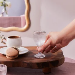 Karaca Gläser-Sets-Rocco 6-Teili Kaffeehausgläser Platin Platın