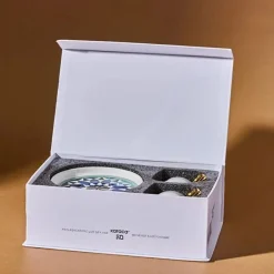 Karaca Mokka & Espressotassen Set-Roman 2-teiliges Kaffeetassenset für 2 Personen, 90 ml Grün01