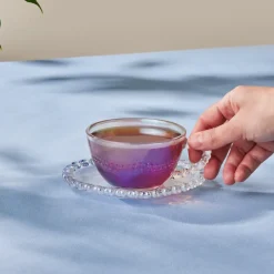 Karaca Teetassen Sets-Rory Einzel Teetasse Set, 200 ml Glanz