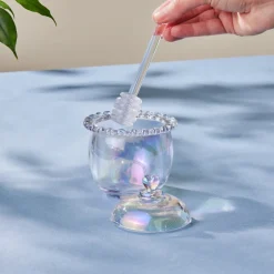 Karaca Frühstücksgeschirr|Einzelprodukte-Rory Honigtopf, 9 cm Glanz