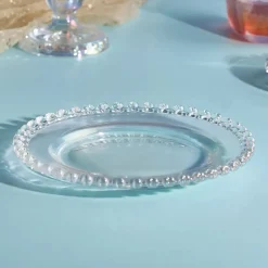 Karaca Frühstücksgeschirr|Kuchenplatte-Rory Kuchenteller, Glas, 19 cm Glanz