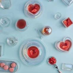 Karaca Frühstücksgeschirr|Kuchenplatte-Rory Kuchenteller, Glas, 19 cm Glanz