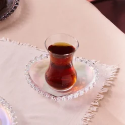 Karaca Teegläser Sets-Rory 12-teiliges Glas Türkisches Teeset für 6 Personen, 14 cm Renksiz