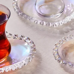 Karaca Teegläser Sets-Rory 12-teiliges Glas Türkisches Teeset für 6 Personen, 14 cm Renksiz