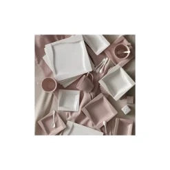 Karaca Frühstücksset Für 6 Personen-Rosalie für 6 Personen Frühstücksset und Servierschalen, 32 Teilig Rosa01