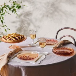 Karaca Kuchenplatte-Rote Lavendel 7-teiliges Kuchenset Kahverengi