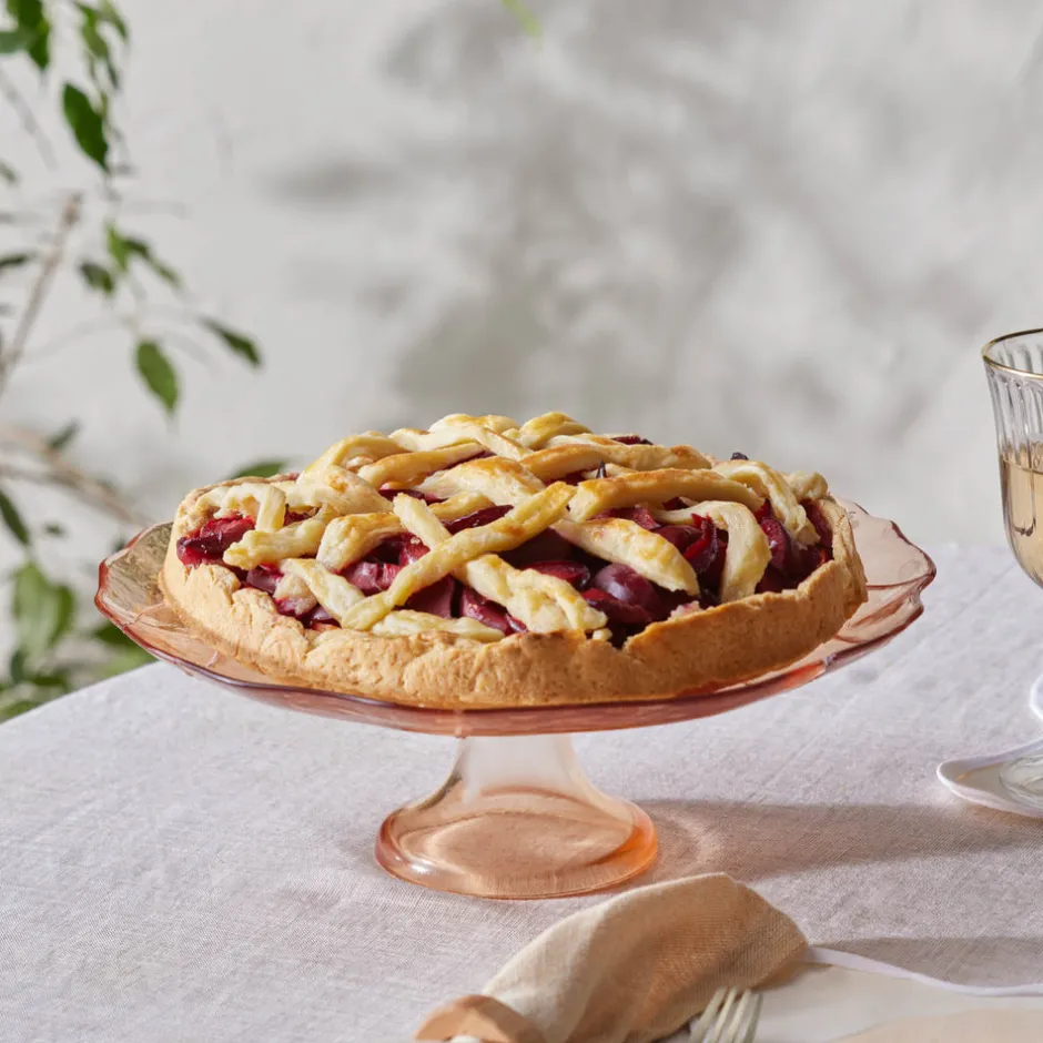 Karaca Kuchenplatte-Rote Lavendel 7-teiliges Kuchenset Kahverengi