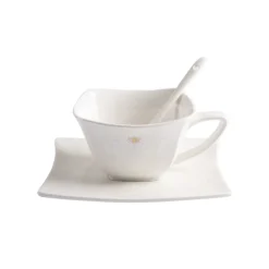 Karaca Frühstücksset Für 6 Personen-Royal Bee 32 teiliges Frühstücksset und Servierschalen Quadrat Weıß01