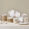 Karaca Tafelservice Für 12 Personen-Royal Bone China Elizabeth 55-teiliges Tafelservice für 12 Personen, Gold