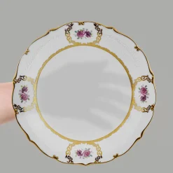 Karaca Tafelservice Für 12 Personen-Royal Bone China Elizabeth 55-teiliges Tafelservice für 12 Personen, Gold