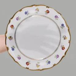 Karaca Tafelservice Für 12 Personen-Royal Bone Diana 55-teiliges 12-Personen-Geschirrset Gold