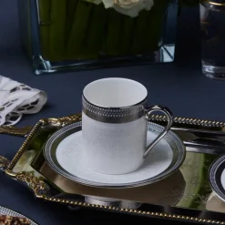 Karaca Mokka & Espressotassen Set-Royal Bone Kate Kaffeetassenset für 6 Personen, 90 ml Multıfarben