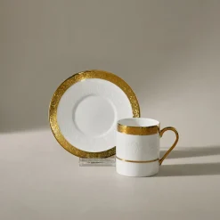 Karaca Mokka & Espressotassen Set-Royal Bone Victoria Kaffeetassenset für 6 Personen, 90 ml Multıfarben