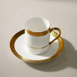 Karaca Mokka & Espressotassen Set-Royal Bone Victoria Kaffeetassenset für 6 Personen, 90 ml Multıfarben