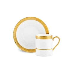 Karaca Mokka & Espressotassen Set-Royal Bone Victoria Kaffeetassenset für 6 Personen, 90 ml Multıfarben