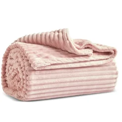 Karaca Decken-Ruby Stripe, Wellsoft TV-Decke, Rosa