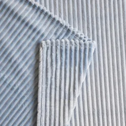 Karaca Decken-Ruby Stripe Wellsoft Einzel Decke, Blau
