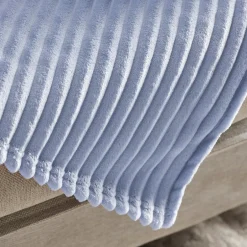 Karaca Decken-Ruby Stripe Wellsoft Einzel Decke, Blau