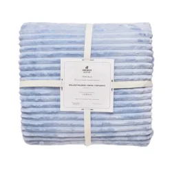 Karaca Decken-Ruby Stripe Wellsoft Einzel Decke, Blau