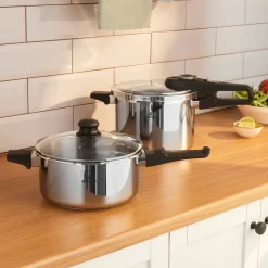 Karaca Schnellkochtopf-Ruggersteel Schnellkochtopf 4+6 Lt Grau