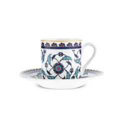Karaca Mokka & Espressotassen Set-Rumi Kaffeetassenset für 6 Personen, 80 ml Multıfarben