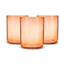 Karaca Wasserglas-Salmon Glas Set, 3 teilig Lachs