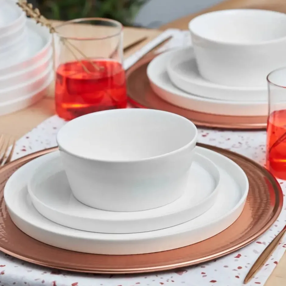 Karaca Tafelservice Für 6 Personen-Salvare New Generation Bone Geshirrset, 6 Personen, 18 Teilig Weıß01