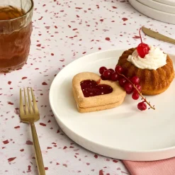 Karaca Kuchenplatte|Frühstücksset Für 6 Personen-Salvare 7-teiliges Serviergeschirr-Set für 6 Personen, weiß Weıß