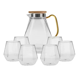 Karaca Gläser-Sets-Savona Wasserset, 7 Teilig Klar