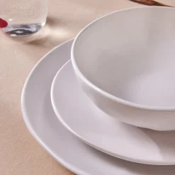 Karaca Tafelservice Für 6 Personen-Scarlet 18-teiliges Tafelservice für 6 Personen Weıß01
