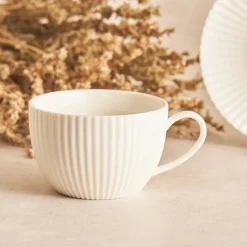 Karaca Teetassen Sets-Seashell 200 ml Teetasse für 6 Personen Farblös