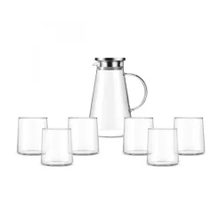Karaca Gläser-Sets-Serene 7-Teiliges Glas-Set Transparent Klar