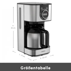 Karaca Filter Kaffeemaschine|Kaffeemaschinen-Series 2303 Stahl Filterkaffeemaschine Inox
