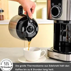 Karaca Filter Kaffeemaschine|Kaffeemaschinen-Series 2303 Stahl Filterkaffeemaschine Inox