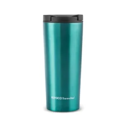 Karaca Thermoskannen-Sheeny Edelstahl Auslaufsicherer Thermobecher 450 ml Grün Green01