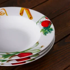 Karaca Kuchenplatte|Tafelservice Für 4 Personen-Sicilia 5 Teiliges 4 Personen Pasta Set Multıfarben